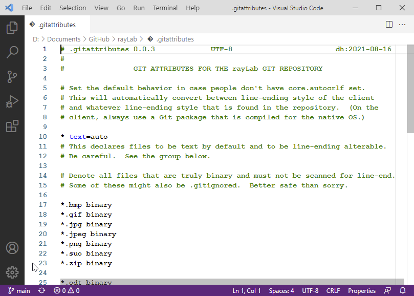 rayLab .gitattributes